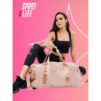 Купить оптом SPORT4LIFE Сумка спортивная для фитнеса женская, розовая