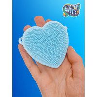 Купить оптом BEAUTY4LIFE Спонж силиконовый "Сердце", голубой